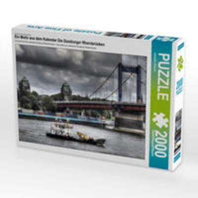 CALVENDO Puzzle Ein Motiv aus dem Kalender Die Duisburger Rheinbrücken | 2000 Teile Lege-Größe 90 × 67 cm Foto-Puzzle für glückliche Stunden