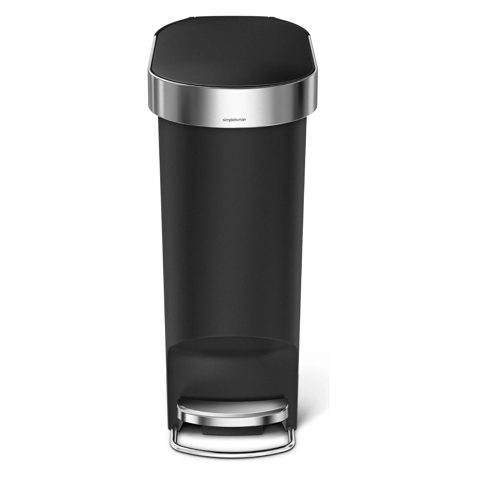Simplehuman 40 l, Einzelfach, schwarzer Kunststoff (40 l) (CW1390)