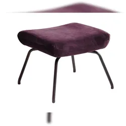 KAWOLA Hocker LOTTE Polsterhocker velvet purple