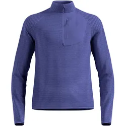 Odlo, Herren, Funktionsshirt, Ascent Mid Layer mit Halbreissverschluss (XXL), Blau