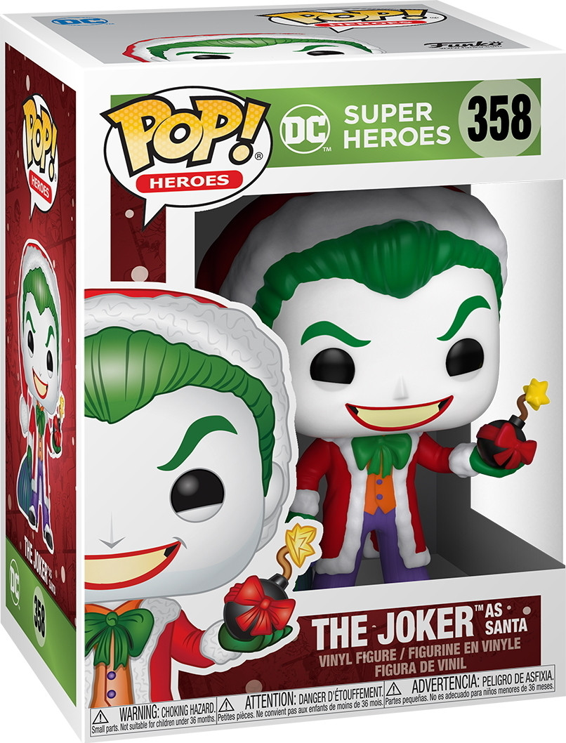Funko Pop! DC Super Helden The Joker als Kerstman 358 Vinyl figuur