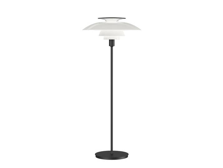 LOUIS POULSEN lampadaire PH 80 (Noir, ON/OFF - Acrylique opale, polycarbonate et acier)