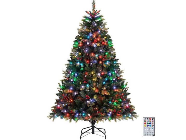 WEIHNACHTSBAUM mit 370 APP-gesteuerten RGB-Lichtern 180cm Grün