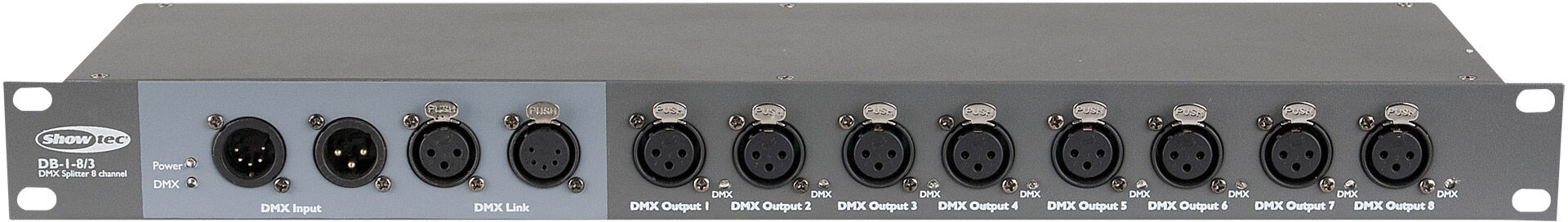 Showtec Db-1-8 8-Kanal-Dmx-Booster 3-Poliger Xlr-Anschluss