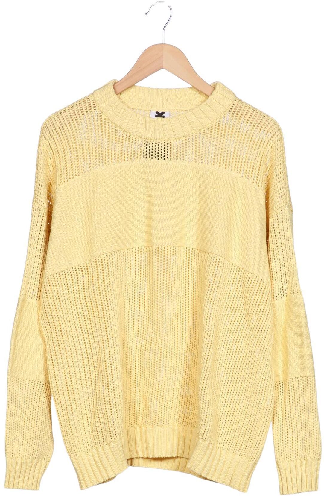Karo Kauer Damen Pullover, Gelb, Gr. S, Synthetik / Baumwolle - Second Hand