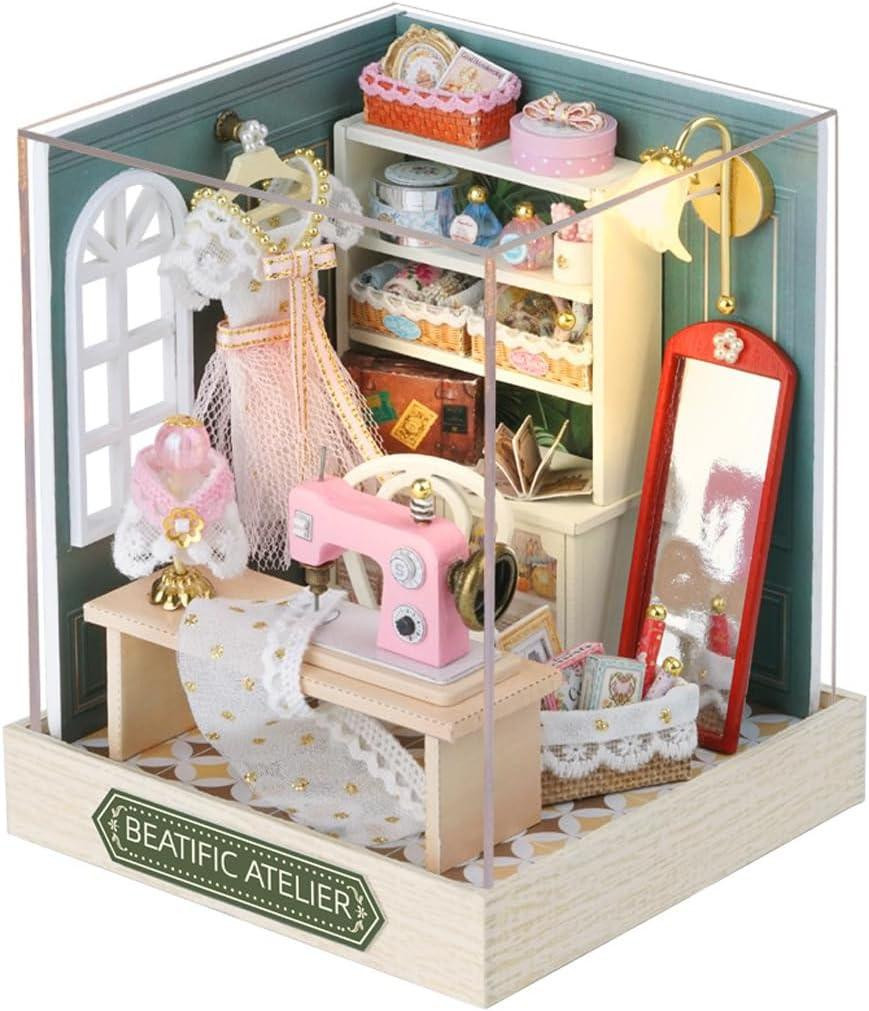 DIY Miniatuur Poppenhuis Kit - Handgemaakt 3D Houten Huis Model - Creatief Project voor Volwassenen