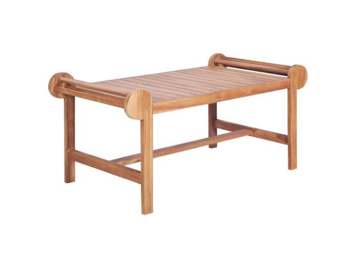 Table basse - Teck solide - 100x50x45 cm - Bois - Marron - Jardin