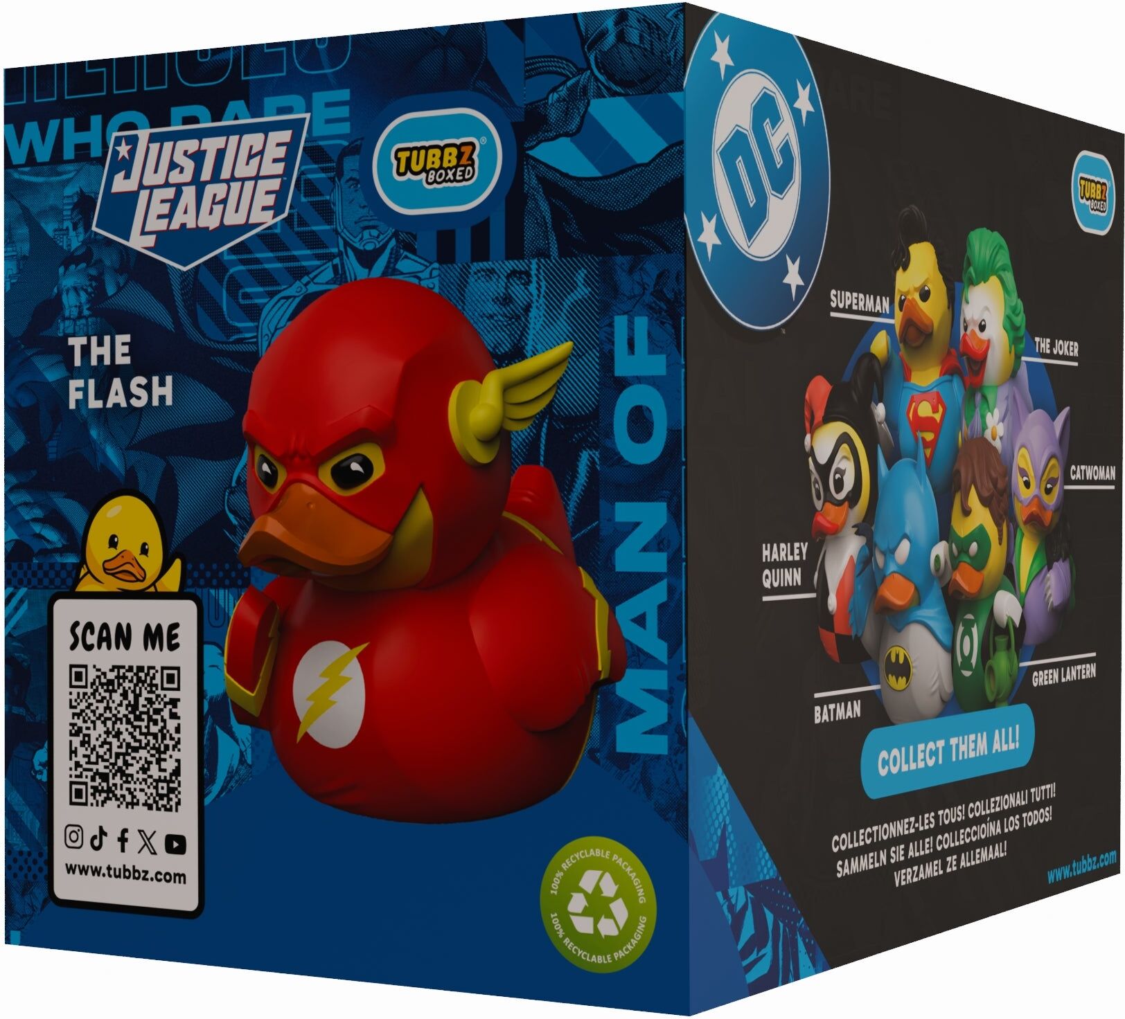 Numskull Designs Numskull TUBBZ DC Comics The Flash Boxed Edition Collectible Figure, 9 cm tall, DC Comics Collectible
