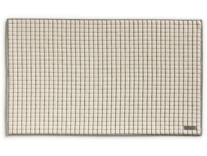 Badematte MÖVE Möve Eden Kästchen , beige (nature), (60cm x 100cm ), 1 Stk., Baumwolle, Badematten, Badematte