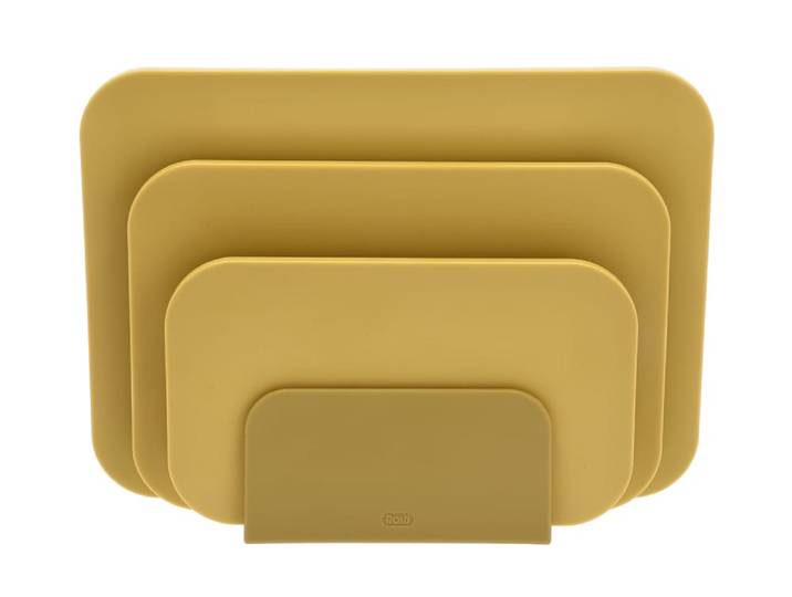 Ensemble de 3 planches à découper en polyéthylène curry