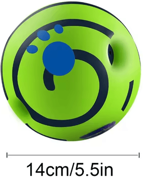 Inspire Picks GiggleRoll Interactive Dog Toy Ball With Fun Wobble Sounds 14cm