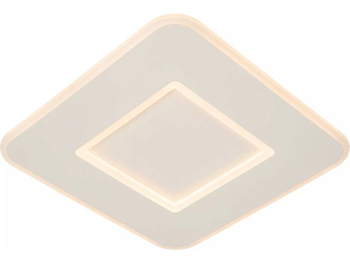 Plafonnier moderne 39\,4 cm LED 24 W blanc carré AXELLE Lucide