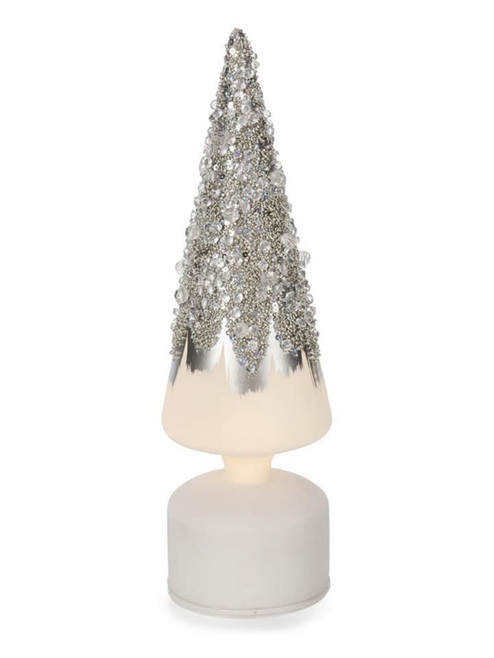 Bizzotto LED-Dekoleuchte in Silber/ Weiß - (H)30 cm - onesize