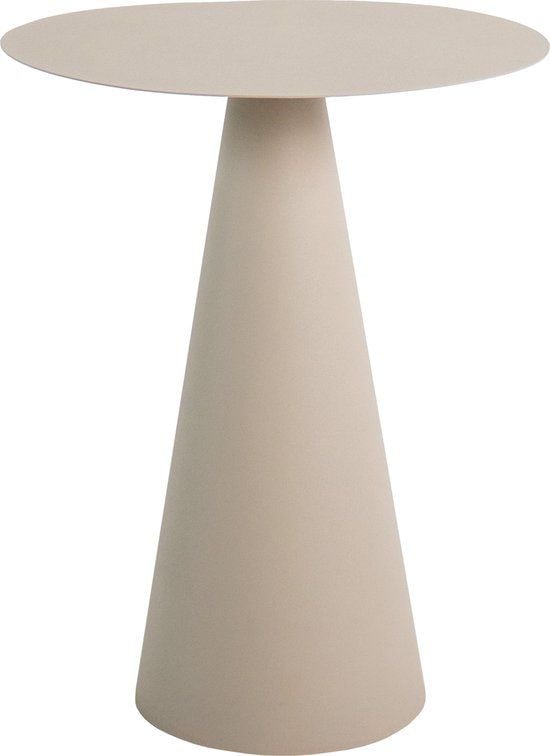 Kick bijzettafel Dion - Rond - Aluminium - Beige