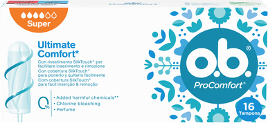 O.B. Ultimate Comfort Tampons ProComfort Super 16 un