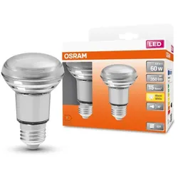 2er Pack Osram E27 LED Star R63 Strahler 36° 4,8W wie 60W warmweißes Licht mit kleinem Abstrahlwinkel