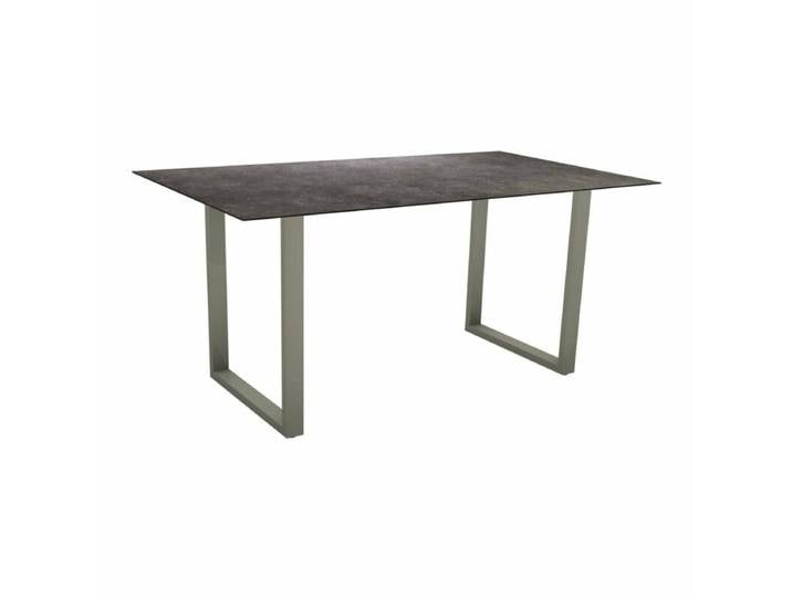 Stern Kufentisch Aluminium/HPL, graphit Industrial Tischbein mit Höhenausgleich