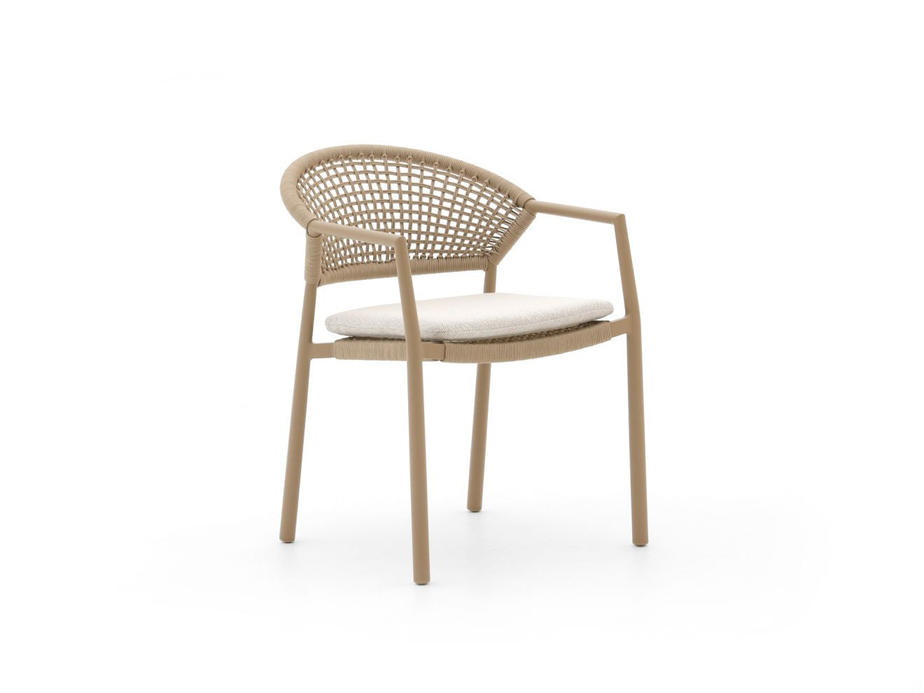 Hartman Taragona Dining tuinstoel - Taupe - Rope