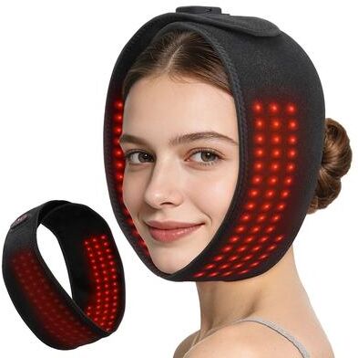 Uplift Treasures Wireless 660nm LED Face Mask With 100 LEDs Rechargeable Light Therapy Wireless 660nm LED Face Mask With 100 LEDs Rechargeable Light Therapy