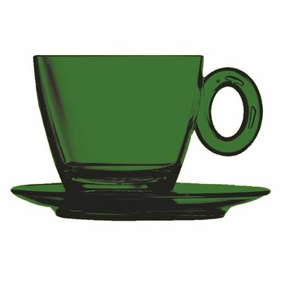 Mepra POLY KAFFEE/CAPPUCCINOTASSE SPA & WELLNESS, 6er Set Smerald