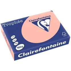 Clairefontaine, Kopierpapier, Kopierpapier Trophee A4 160g/qm VE=250 Blatt pfirsich (A4, 160 g/m2)