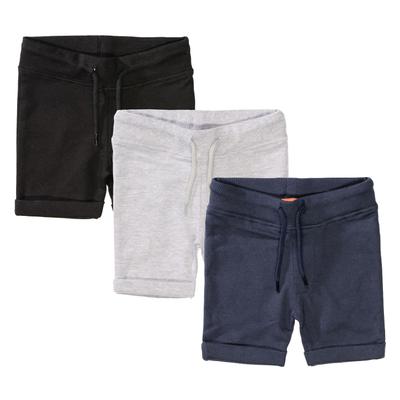 Sweatshorts STACCATO, Mädchen, Gr. 50/56, Normalgrößen, bunt, Oberstoff: 100% Baumwolle., meliert, unifarben, Basic, bequem, Hosen Sweatshorts, 3er-Pack