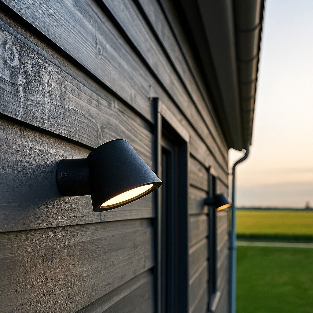 KS Verlichting Vita Cup Muurlamp Matzwart