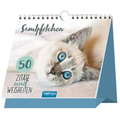 Trötsch Tischaufsteller Sprüche und Zitate zum Aufstellen Katzen
