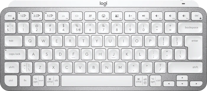 Logitech MX Keys Mini Minimalist Wireless Illuminated Keyboard - Pale Grey - US INTL