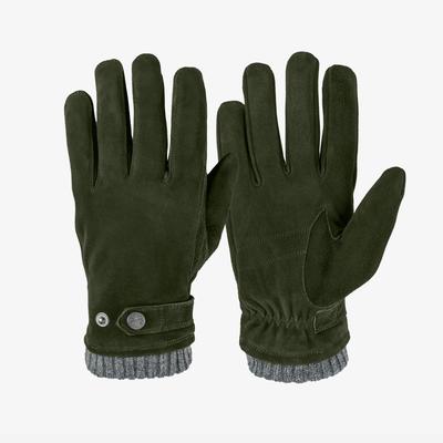 Lederhandschuhe PEARLWOOD "RICK", Herren, Gr. 8,5, grün (pine), Ziegenleder, Handschuhe, weiches Innenfutter aus Fleece