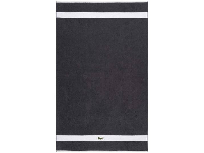 Badetuch LACOSTE LCASUAL , bitume, B:90cm L:150cm, Frottier, Obermaterial: 100% Baumwolle, Handtücher, Badetuch, mit Label-Applikationen