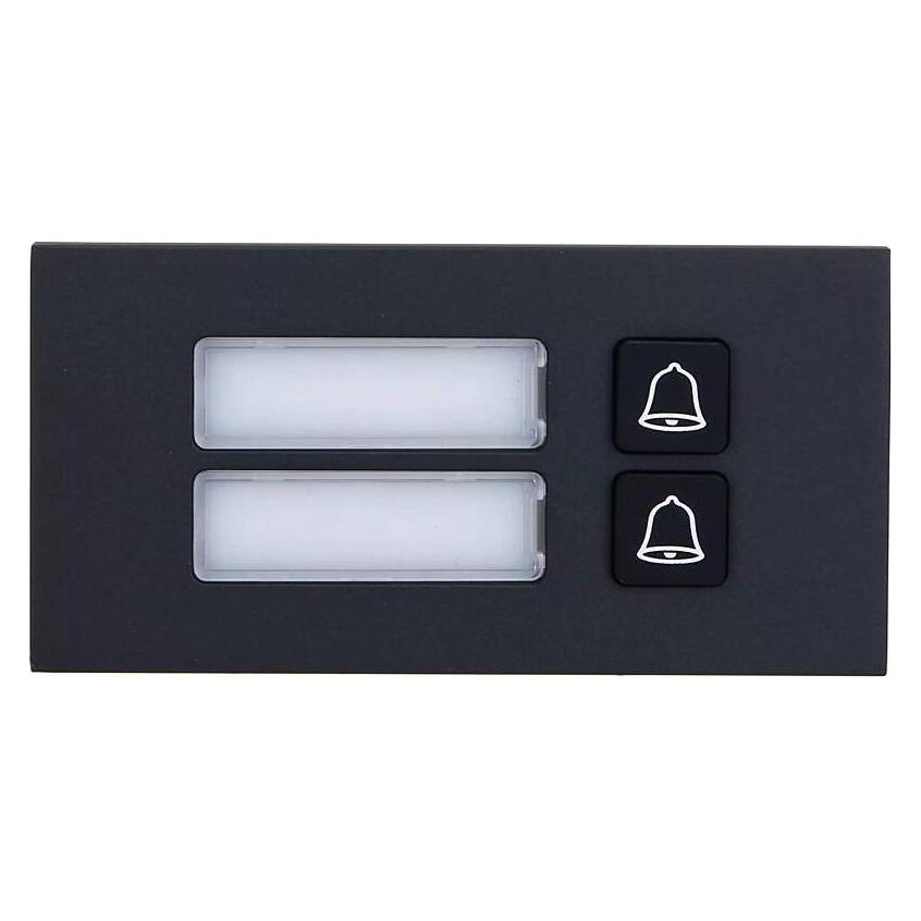 Dahua DHI-VTO4202FB-MB2 - Zwei-Tasten-Modul - Schwarz (Drahtgebunden, Ethernet) (DHI-VTO4202FB-MB2)