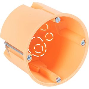 Meister Gerätedose WU7464220, für Hohlwände, 60 mm Einbautiefe, orange, 1-fach, 10 Stück