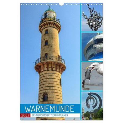 Sehnsuchtsort Warnemünde (Wandkalender 2027 DIN A3 hoch), CALVENDO Monatskalender