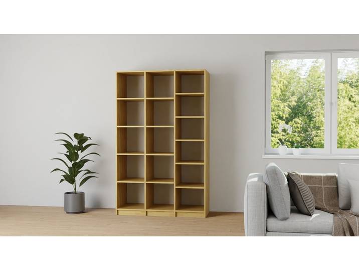 Hohes Regal 50 cm tief Eiche Natur geölt