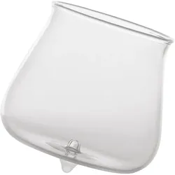 Zafferano 6er-Set Pirolo-Serie Trinkgläser aus weißem Borosilikatglas mit dynamischem, rotierendem Kreiseleffekt für einen eleganten Tisch