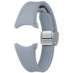 Samsung D-Buckle Hybrid Eco Leather Strap (Eco-Composite, Eko āda, Fluorelastomērs, Fluoroelastomer, Kunstleder, Leder, Vegan Leather), Uhrenarmband, Blau