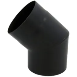 Bertrams ST-Pu Segmentbogen 08SB45-180L 45°, 180 mm, geschweißt, pulverbeschichtet, schwarz