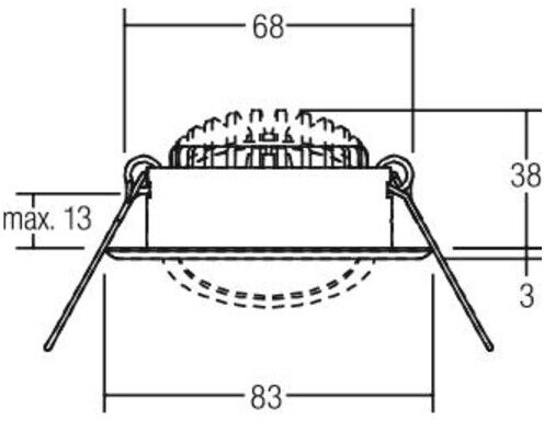 brumberg Spot encastré LED 230V 3000K blanc (38369073)