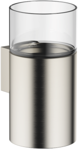 Dornbracht Glashalter 83400979-06 Wandmodell, Glas aus Kristallglas, transparent, platin matt