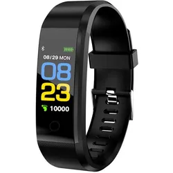 Celly Smartband Trainerthermobk Black (Schwarz, ohne SIM), Smartwatch