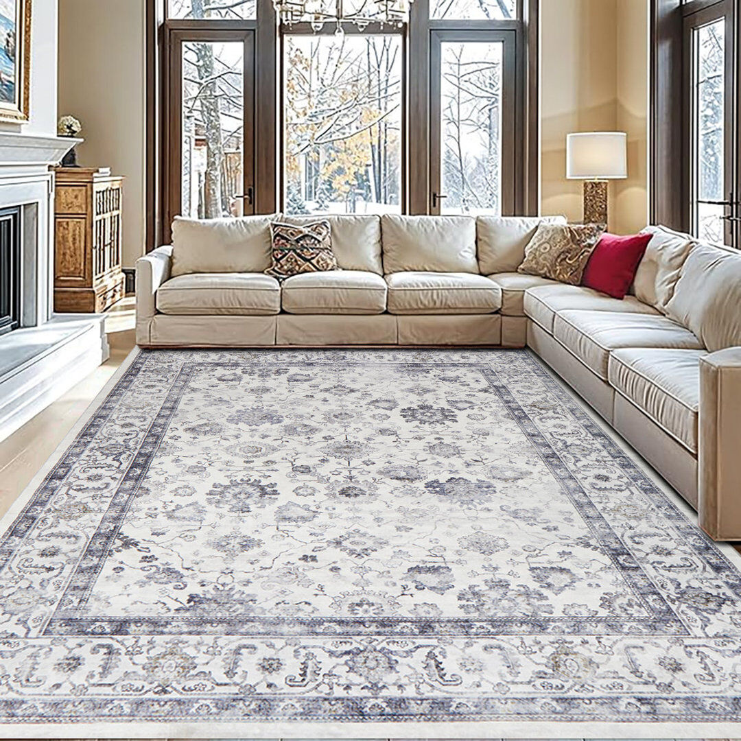 East Urban Home Vintage Look Shag Area Rug SERENE Rectangle 240 x 320cm