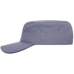 Basecap "MB6555" Military-Sandwich-Cap - dark-grey/navy