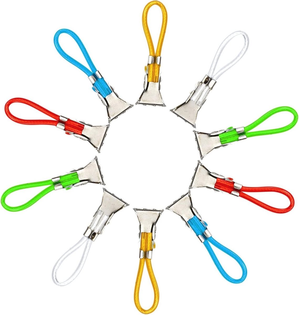 Handdoekclips en Haken Set - 10 Stuks voor Keuken en Badkamer