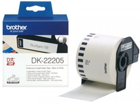 Brother DK22205 fita continua (papel branco) 62mmx30,48M