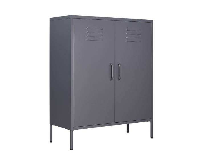 Kommode Metall KLAUS 80 x 101 cm anthrazit