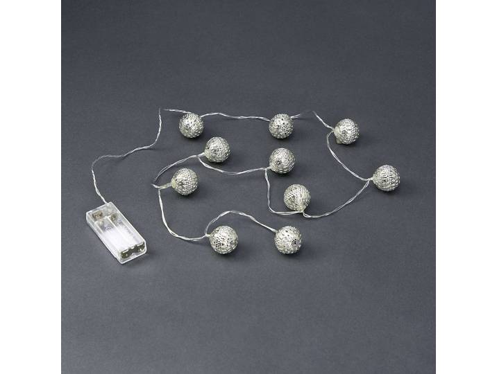 LED Guirlande lumineuse ORIENTAL LIGHTS 3 x 3 x 120cm Argenté/Argenté