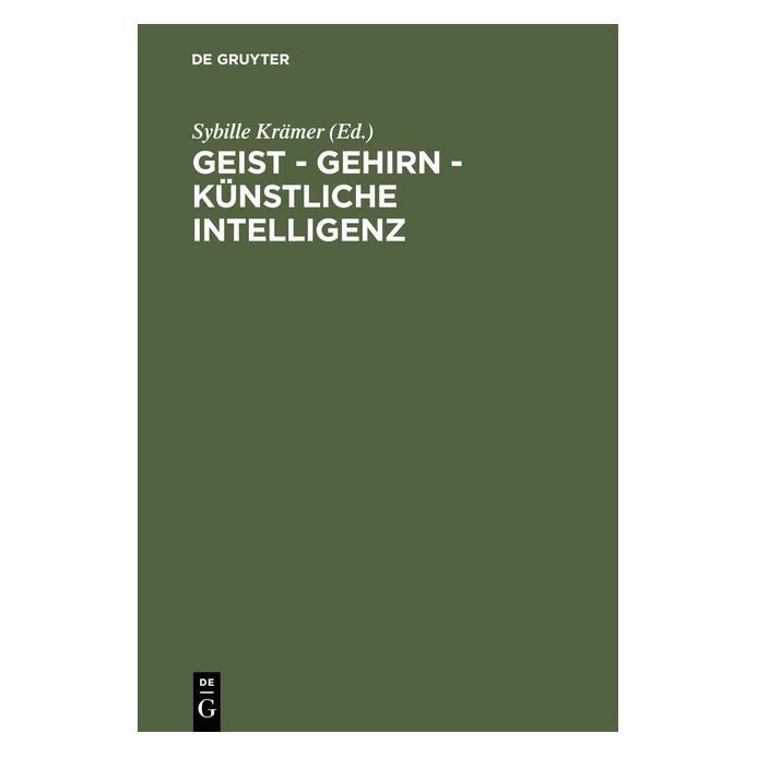 De Gruyter Geist,Gehirn,künstliche Intelligenz (66768376)