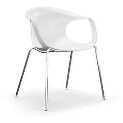 Stuhl Flick REDI Sitzschale weiß, Designer Archirivolto Design, 61x77x54 cm