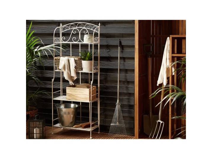 Étagère de jardin blanche 4 niveaux PADUA